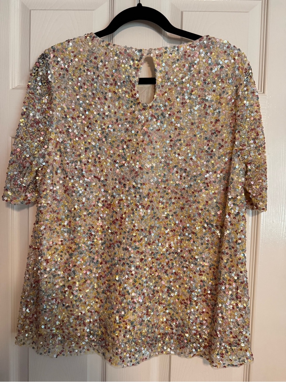 Anthropologie / Varun Bahl Short-Sleeve in Multicolor Sequin - Picture 2 of 16